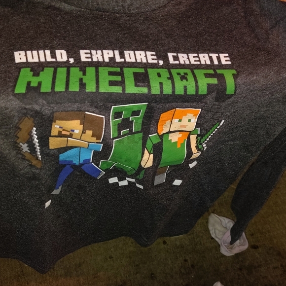 Jumping Beans Black Short Sleeve Tee Pixelated Style - Picture 3 of 3